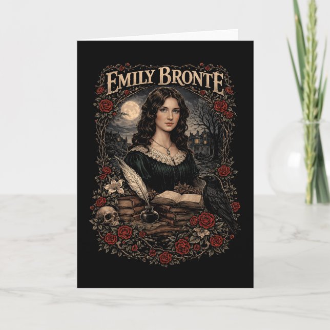 Cartes Pour Fêtes Annuelles Emily Brontë (Devant)