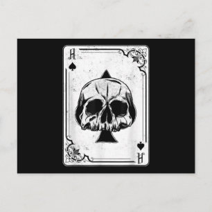 Cartes Pour Fêtes Annuelles Emo Gothic and Punk Ace of Spades Poker