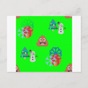 Cartes Pour Fêtes Annuelles emoji poop de noël