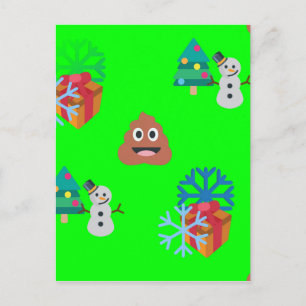Cartes Pour Fêtes Annuelles emoji poop de noël