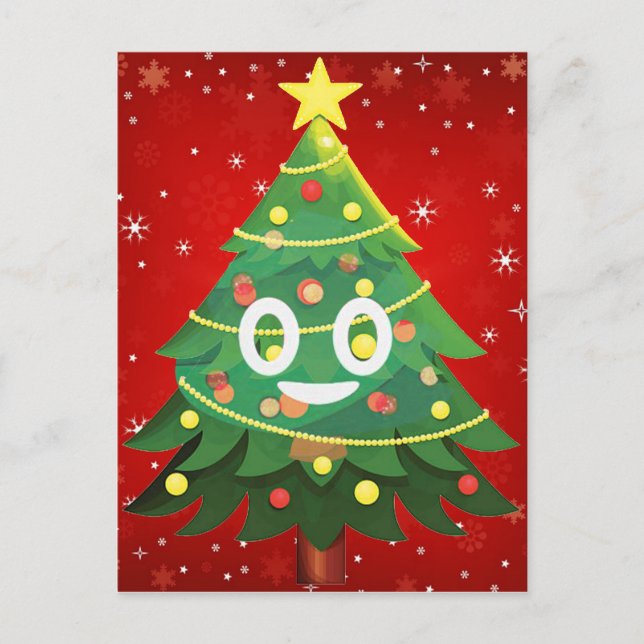 Cartes Pour Fêtes Annuelles Emoji Xmas (Devant)