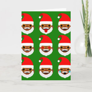 Cartes Pour Fêtes Annuelles émoticônes de père Noël