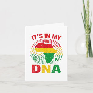 Cartes Pour Fêtes Annuelles Empreinte africaine Histoire noire