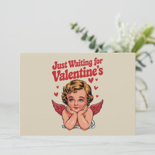 Cartes Pour Fêtes Annuelles En attendant simplement la Saint-Valentin Bébé Cup