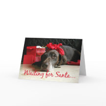 en attente de pointeur père Noël et cadeaux au foy