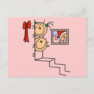 Cartes Pour Fêtes Annuelles En attente des T-shirts et cadeaux Père Noël