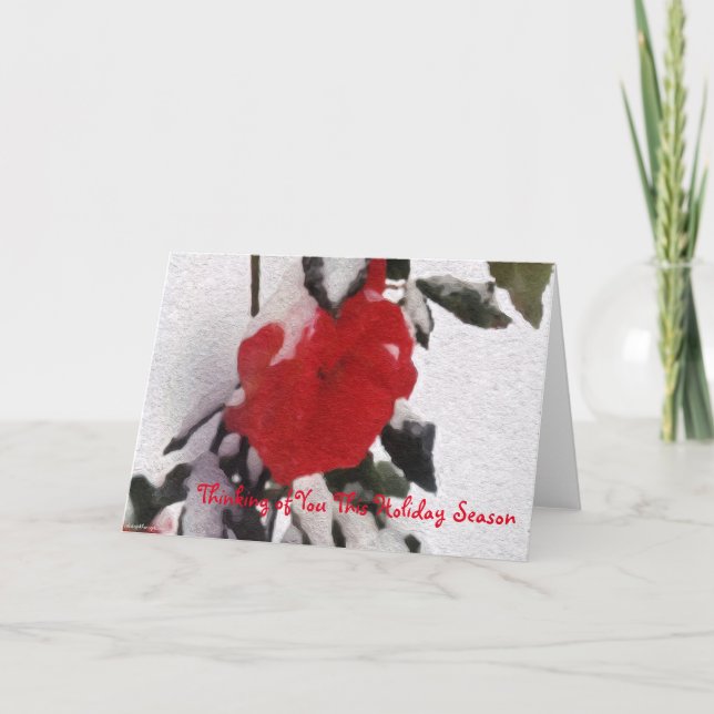 Cartes Pour Fêtes Annuelles En pensant à vous en cette période des fêtes (Devant)