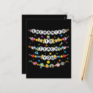 Cartes Pour Fêtes Annuelles Enchanté de vous enseigner Professeur Drôle 