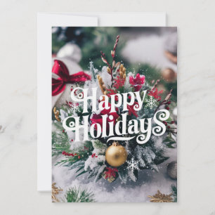 Cartes Pour Fêtes Annuelles Enchanted Bel Cadeau Happy Hiver