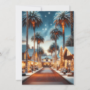 Cartes Pour Fêtes Annuelles Enchanted California Noël : Monde Moderne Merveill