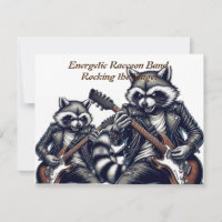 Énergetic Raccoon Band : Rocking the Stage!