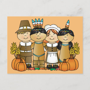 Cartes Pour Fêtes Annuelles Enfants bons thanksgivings