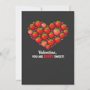 Cartes Pour Fêtes Annuelles Enfants de la Saint-Valentin Fraise Sucrée