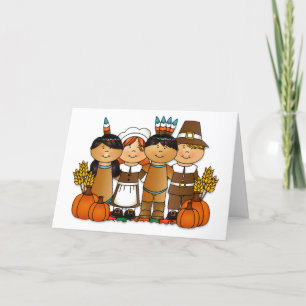 Cartes Pour Fêtes Annuelles Enfants de Thanksgiving