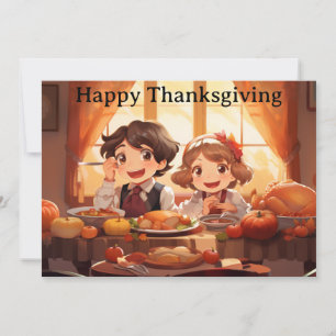 Cartes Pour Fêtes Annuelles Enfants de Thanksgiving 7