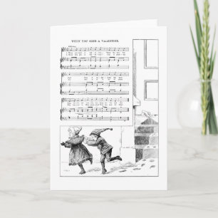 Cartes Pour Fêtes Annuelles Enfants Déposez La Chanson Valentines