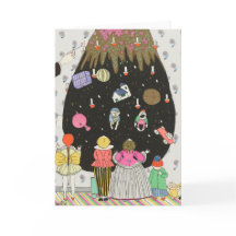 Enfants En Costumes Décorant Arbre De Noël