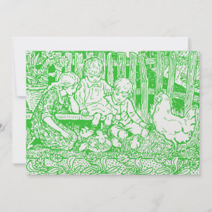 Cartes Pour Fêtes Annuelles Enfants et bébés de l'ère victorienne