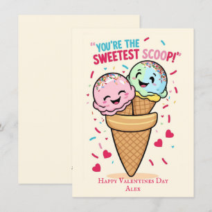Cartes Pour Fêtes Annuelles Enfants Funny mignon Valentines Day