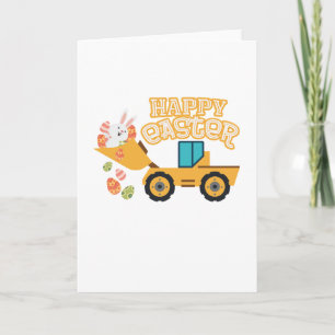 Cartes Pour Fêtes Annuelles Enfants heureux de garçons de cadeau de tracteur
