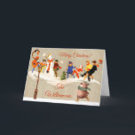 Cartes Pour Fêtes Annuelles Enfants Jouer dans la neige charmant Patinage Ours<br><div class="desc">De Charm Design Studio — faites un pas en arrière dans le temps avec cette scène de neige de vacances vintage / rétro. Celui-ci — Les enfants jouent dans la neige est principalement un Volland Art Déco Vintage Winter Illustration — l'ours de patinage heureux a rejoint le groupe séparément. Et...</div>