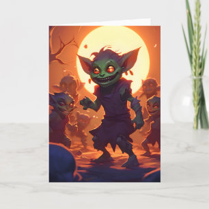 Cartes Pour Fêtes Annuelles Enfants lutins Halloween