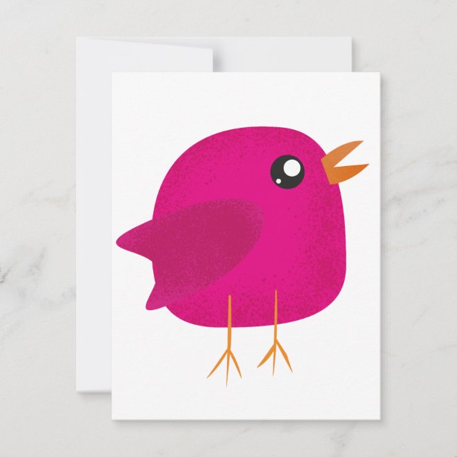Cartes Pour Fêtes Annuelles Enfants mignonette birdy (Devant)