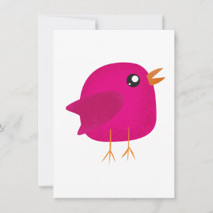 Cartes Pour Fêtes Annuelles Enfants mignonette birdy