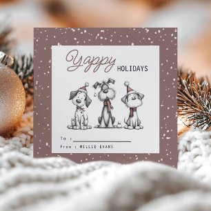 Cartes Pour Fêtes Annuelles Enfants salle de classe Chien Thème Yappy Vacances