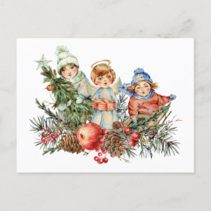Cartes Pour Fêtes Annuelles Enfants vintages et Ange de Noël