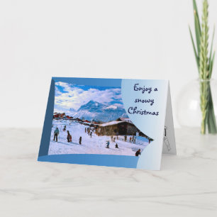 Cartes Pour Fêtes Annuelles Enjoy a snowy Christmas in the French alps 1