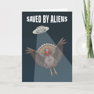 Cartes Pour Fêtes Annuelles Enregistré par des Aliens dans un OVNI