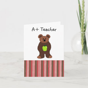 Cartes Pour Fêtes Annuelles Enseignant A+