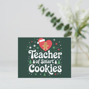 Cartes Pour Fêtes Annuelles Enseignant De Noël Des Cookies Intelligents
