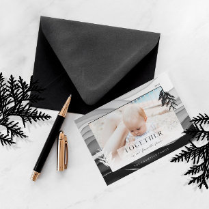 Cartes Pour Fêtes Annuelles Ensemble à Noël Minimal photo de famille japonaise