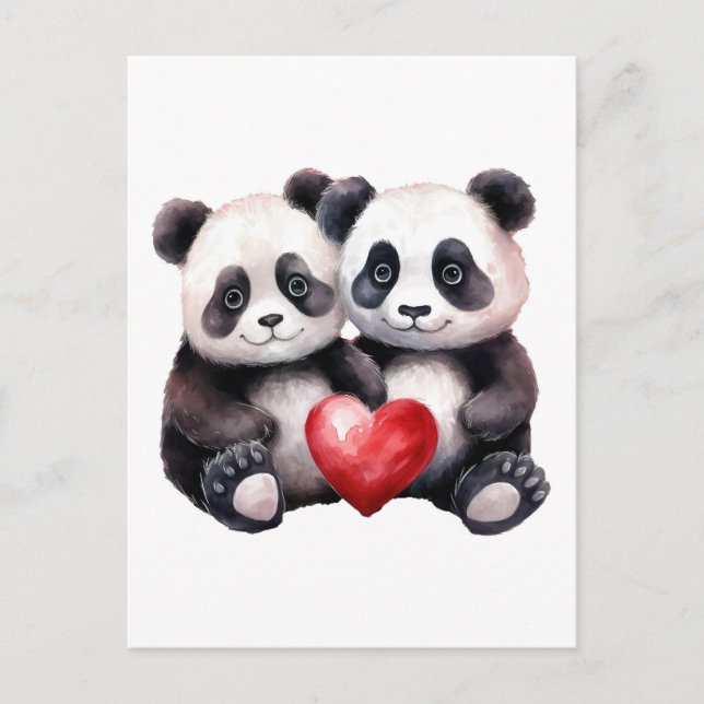 Cartes Pour Fêtes Annuelles Ensemble Panda Froever (Devant)