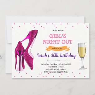 Cartes Pour Fêtes Annuelles Enterrement de vie de jeune fille en chaussures ro