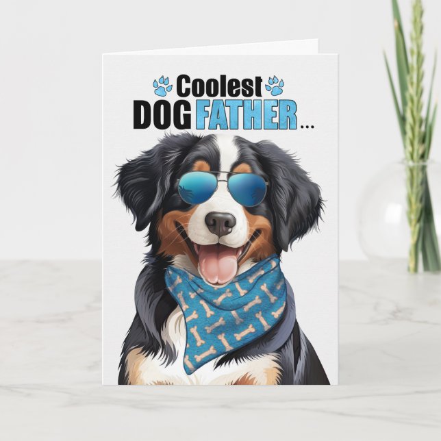 Cartes Pour Fêtes Annuelles Entlebucher Mountain Dog Coolest Papa Fête des pèr (Devant)