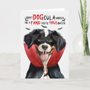 Cartes Pour Fêtes Annuelles Entlebucher Mountain Funny Count DOGcula Halloween