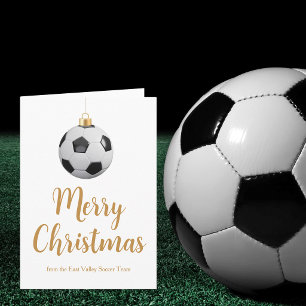 Cartes Pour Fêtes Annuelles Entraîneur de football personnalisé Joyeux Noël Fu