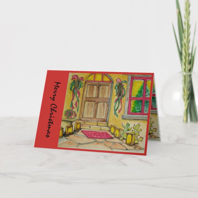 Cartes Pour Fêtes Annuelles Entrée de porte du sud-ouest de Noël i (Devant)