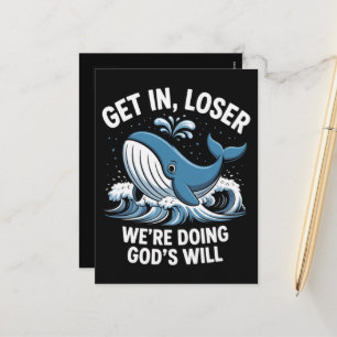 Cartes Pour Fêtes Annuelles Entrez, perdant, nous faisons la volonté de Dieu