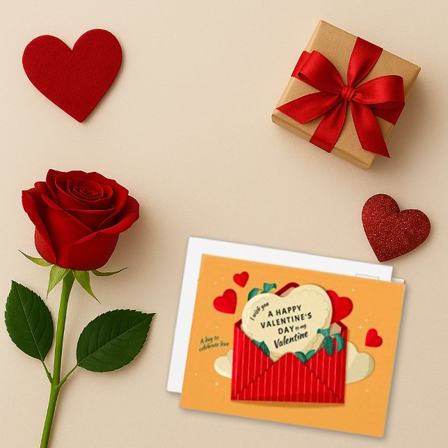 Cartes Pour Fêtes Annuelles Enveloppe Valentine avec Coeurs Popping (Créateur téléchargé)
