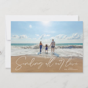 Cartes Pour Fêtes Annuelles Envoi d'amour photo de la Saint-Valentin avec supe