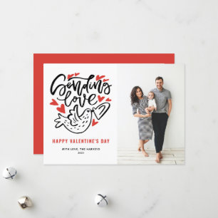 Cartes Pour Fêtes Annuelles Envoi de Love Calligraphie Saint-Valentin Photo
