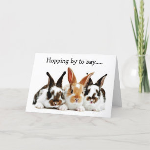 CARTES POUR FÊTES ANNUELLES ENVOYER "EASTER BUNNY" ACCUEILLE VOTRE CHEMIN