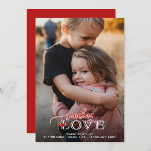Cartes Pour Fêtes Annuelles Envoyer Love Script mignonne Photo Valentines Day