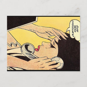 Cartes Pour Fêtes Annuelles Envoyez juste du chocolat Art vintage