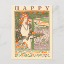 Époque victorienne Art Nouveau Thanksgiving