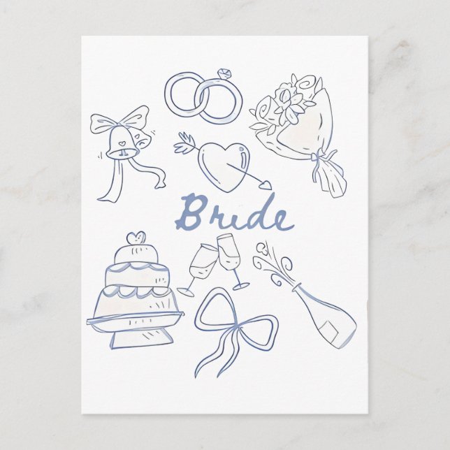 Cartes Pour Fêtes Annuelles Épouse Fiançailles Mariage Couples Épouse épouse (Devant)
